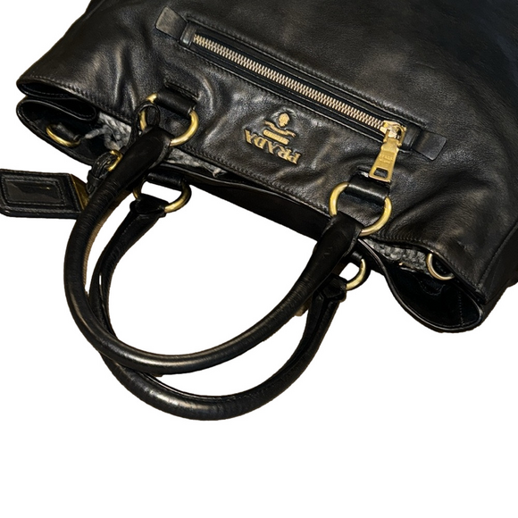 PRADA SOFT CALF TOTE & SHOULDER BAG - Picture 10 of 16